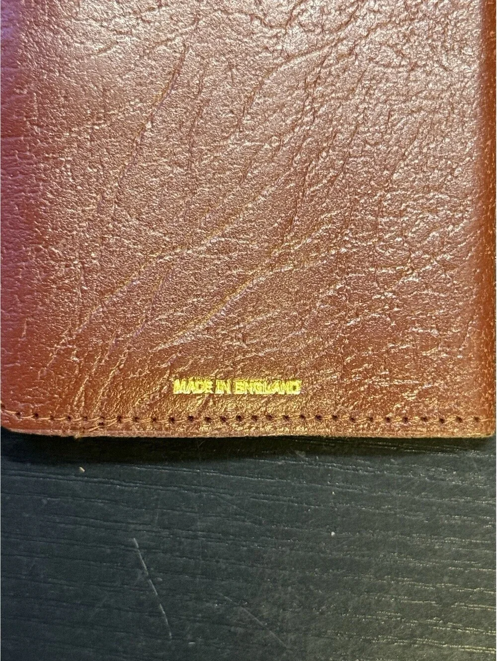 Vintage Brown Leather Driving Licence Insurance Wallet 1909 Rolls-Royce England